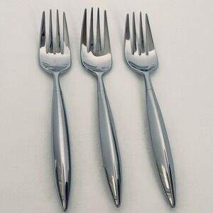 Dansk 18/8 Stainless Steel Flatware TIVA Lot of 3 Dinner Forks Korea